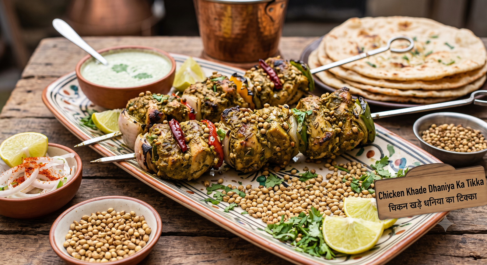 Khade Dhaniya Ka Tikka