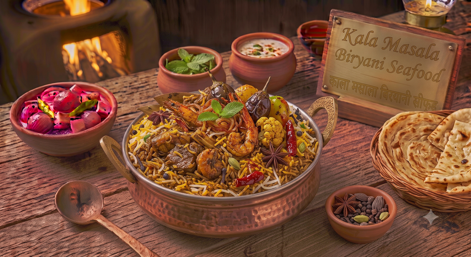 Kala Masala Biryani (Seafood)